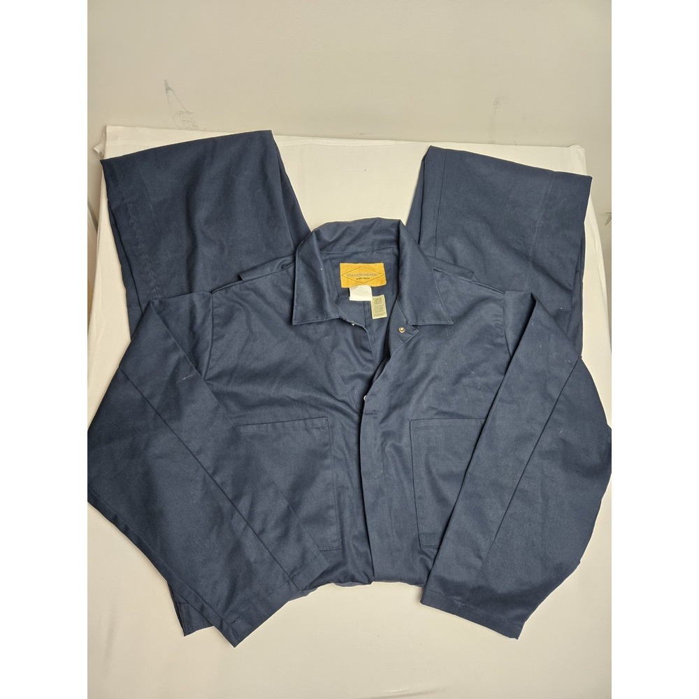 Diamondback Work Wear Navy Coveralls 3XL Tal  Heavy Duty Mechanic Jumpsuit 50-52